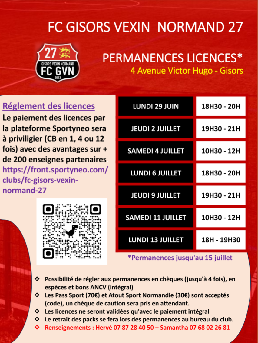 PERMANENCES LICENCES