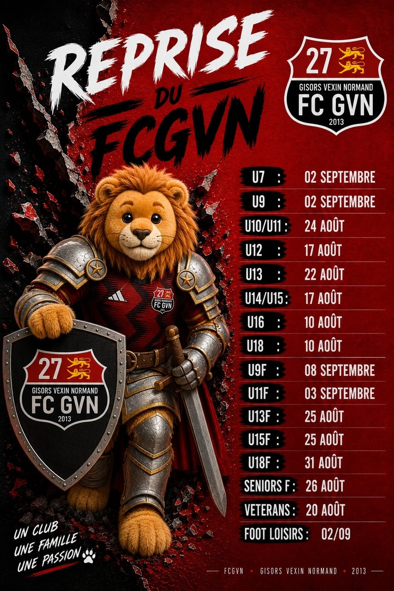 🚩 REPRISE DES ENTRAÎNEMENTS