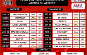 AGENDA DU WEEKEND