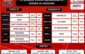 AGENDA DU WEEKEND