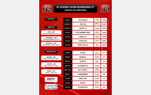 AGENDA DU WEEKEND