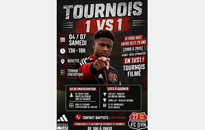 TOURNOI 1 VS 1 - 4 JUILLET