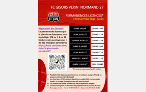 PERMANENCES LICENCES
