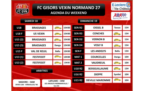 AGENDA DU WEEK-END